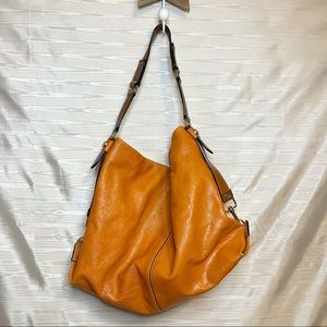ANTONIO MELANI LEATHER HOBO BAG PURSE